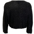 Load image into Gallery viewer, St. John Black Shimmer Open Cardigan
