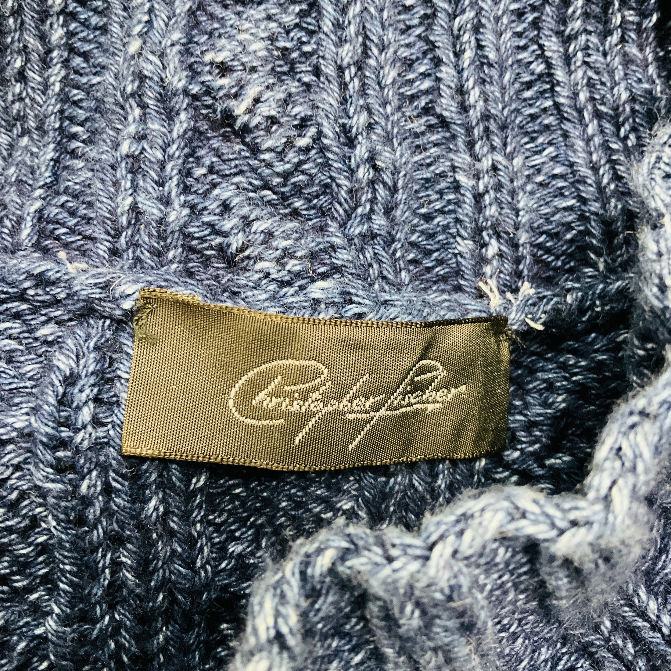 Christopher Fischer Blue Cable Knit Sweater