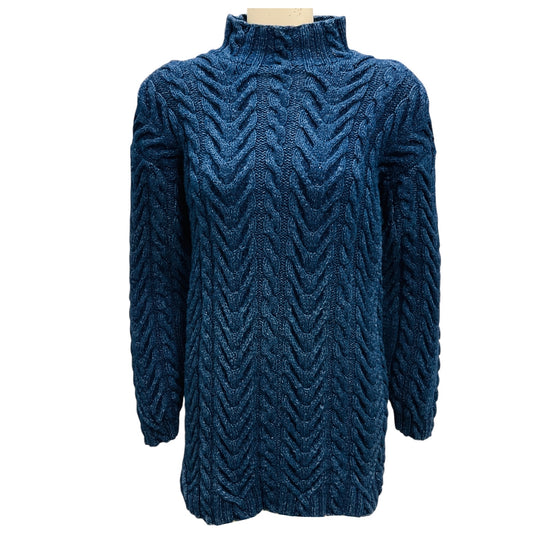 Christopher Fischer Blue Cable Knit Sweater
