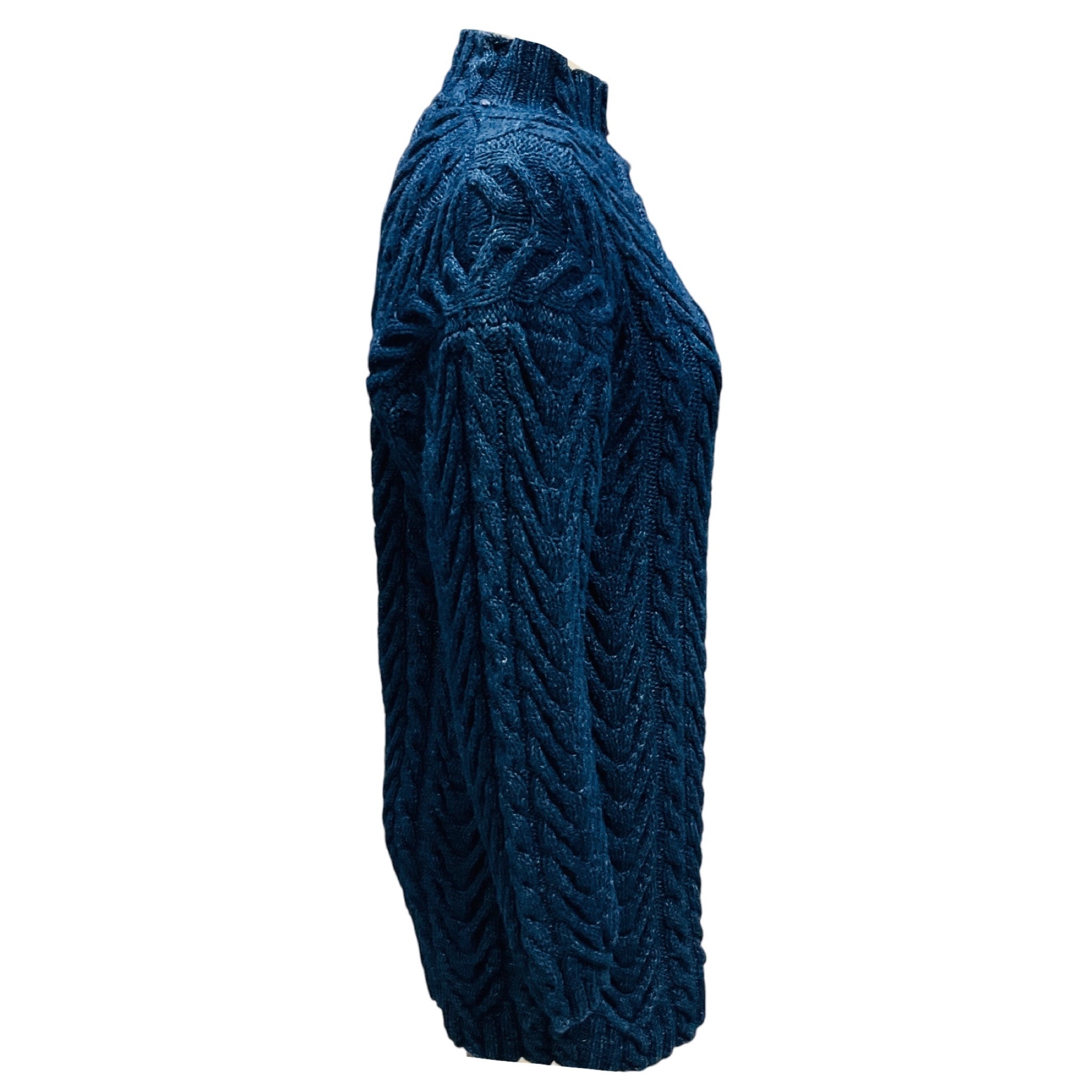 Christopher Fischer Blue Cable Knit Sweater