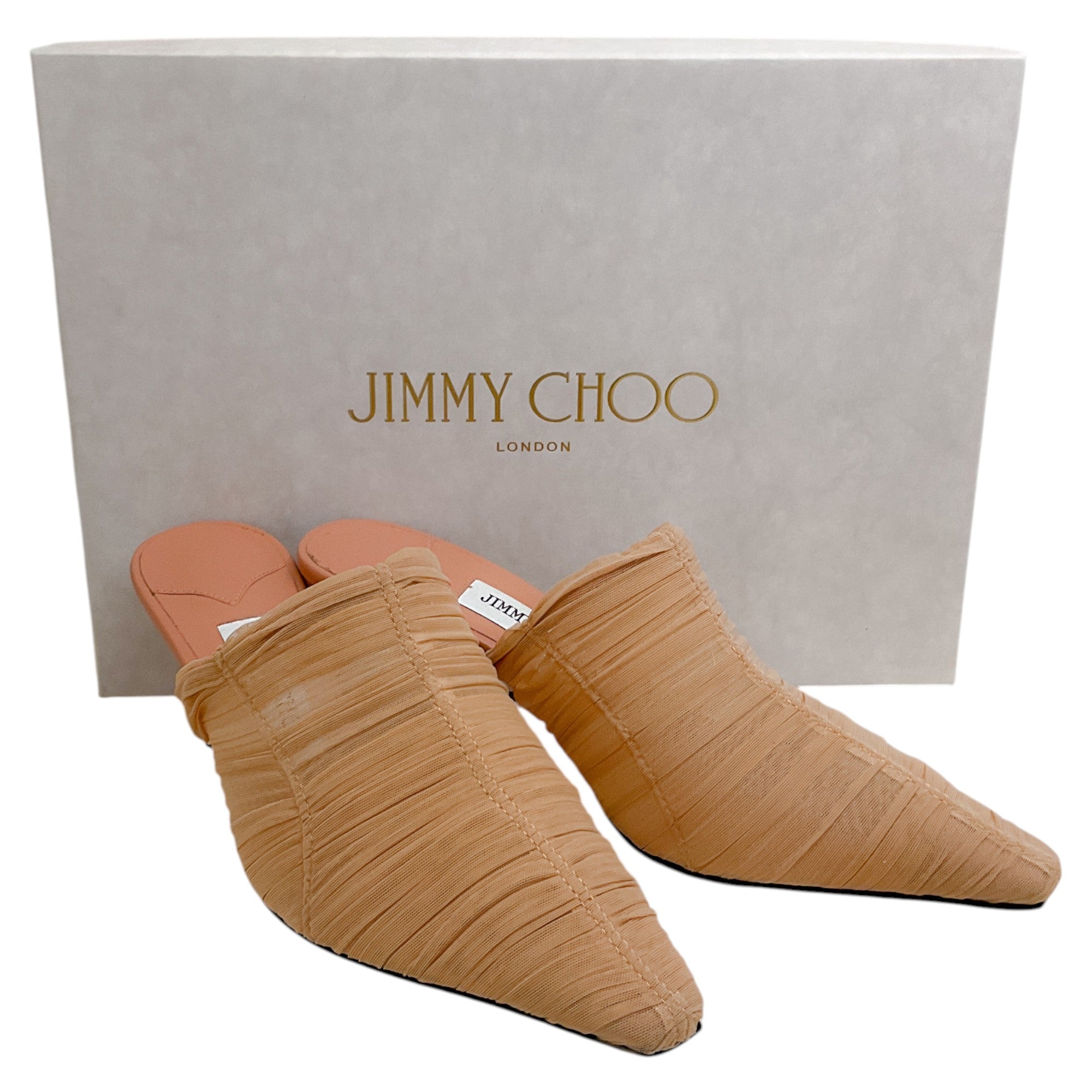 Jimmy Choo Light Pink Clay Lolita 65 Mules