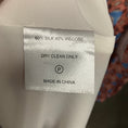Load image into Gallery viewer, Marie Oliver Pink / Blue Printed Tie Neck Long Sleeved Silk Maxi Dress
