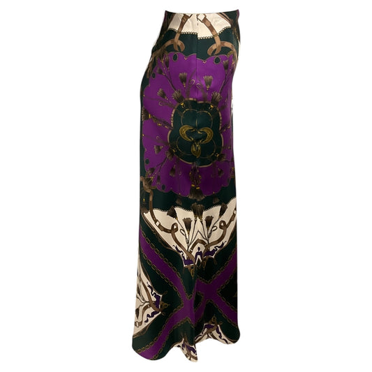 Veronica Beard Pine Multi Clover Midi Skirt