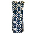 Load image into Gallery viewer, Max Mara 'S Teal / Beige Printed Cotton Midi Dress
