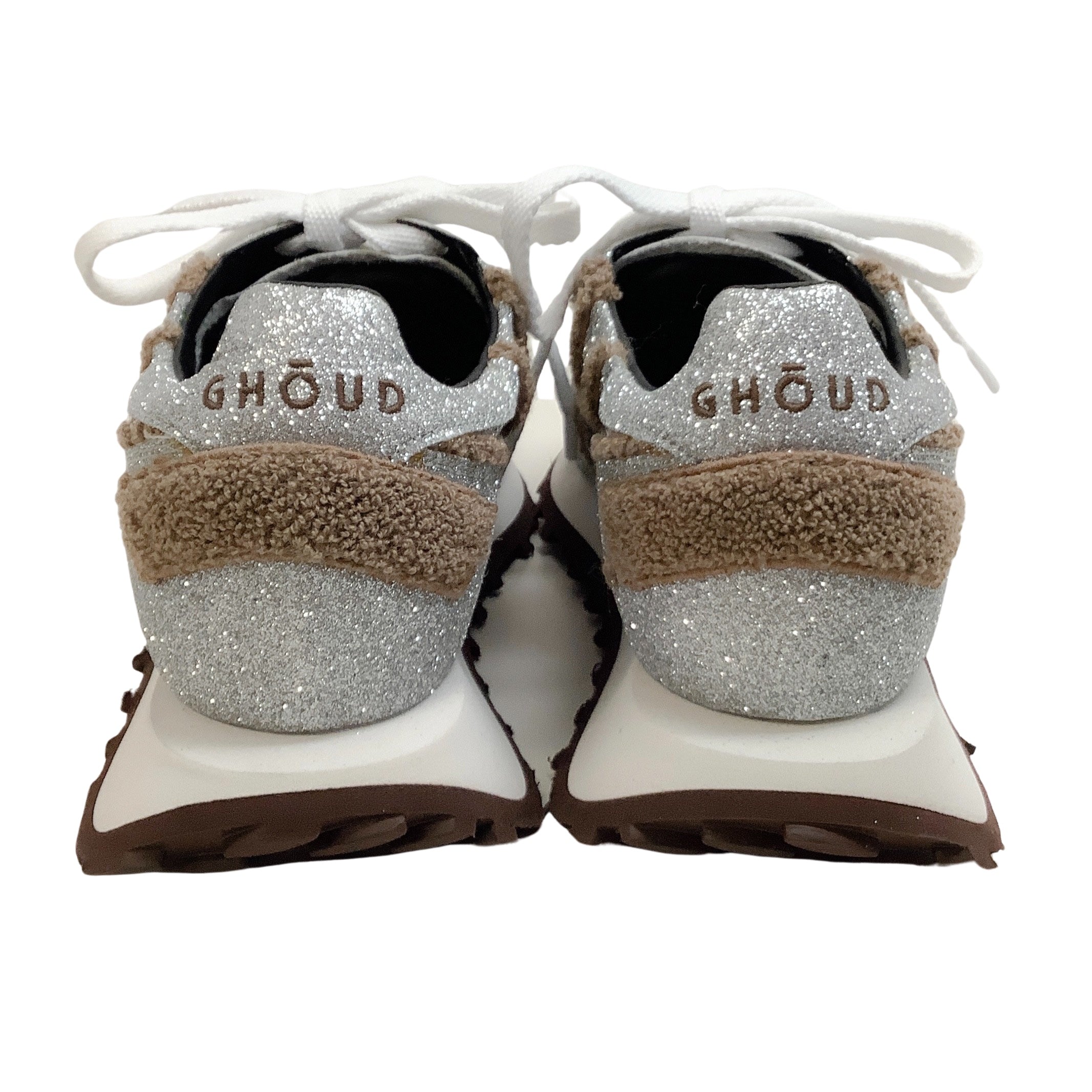 Ghoud Silver / Brown Sponge Glitter Sneakers