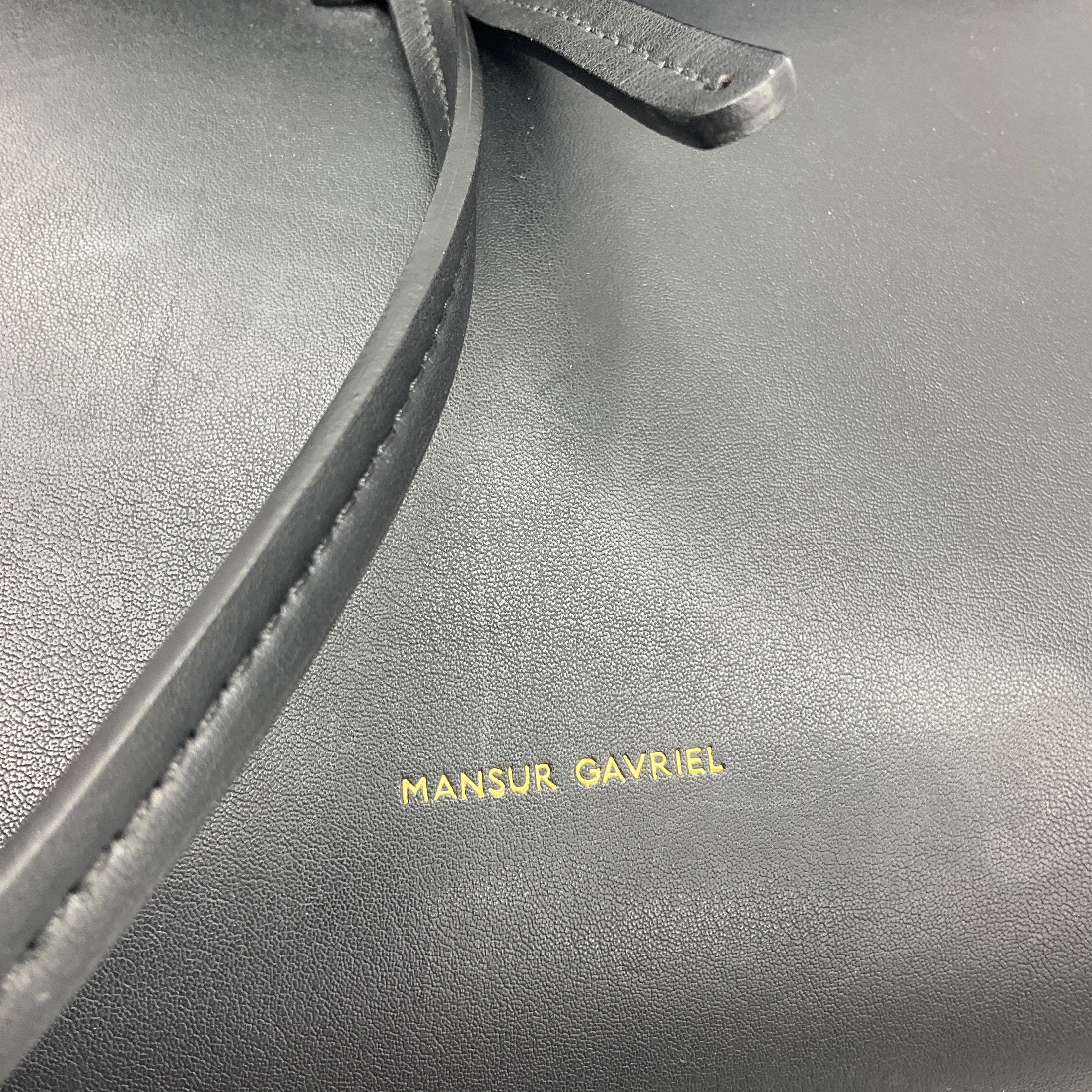 Mansur Gavriel Black Calfskin Leather Lady Handbag