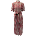Load image into Gallery viewer, The Great Red / Ivory Picnic Plaid Cedar Dress

