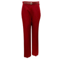 Load image into Gallery viewer, Hermes Rouge Jupiter Wool Gabardine Straight Fit Pants
