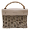 Load image into Gallery viewer, Wicker Wings Natural Camel Wicker Satchel
