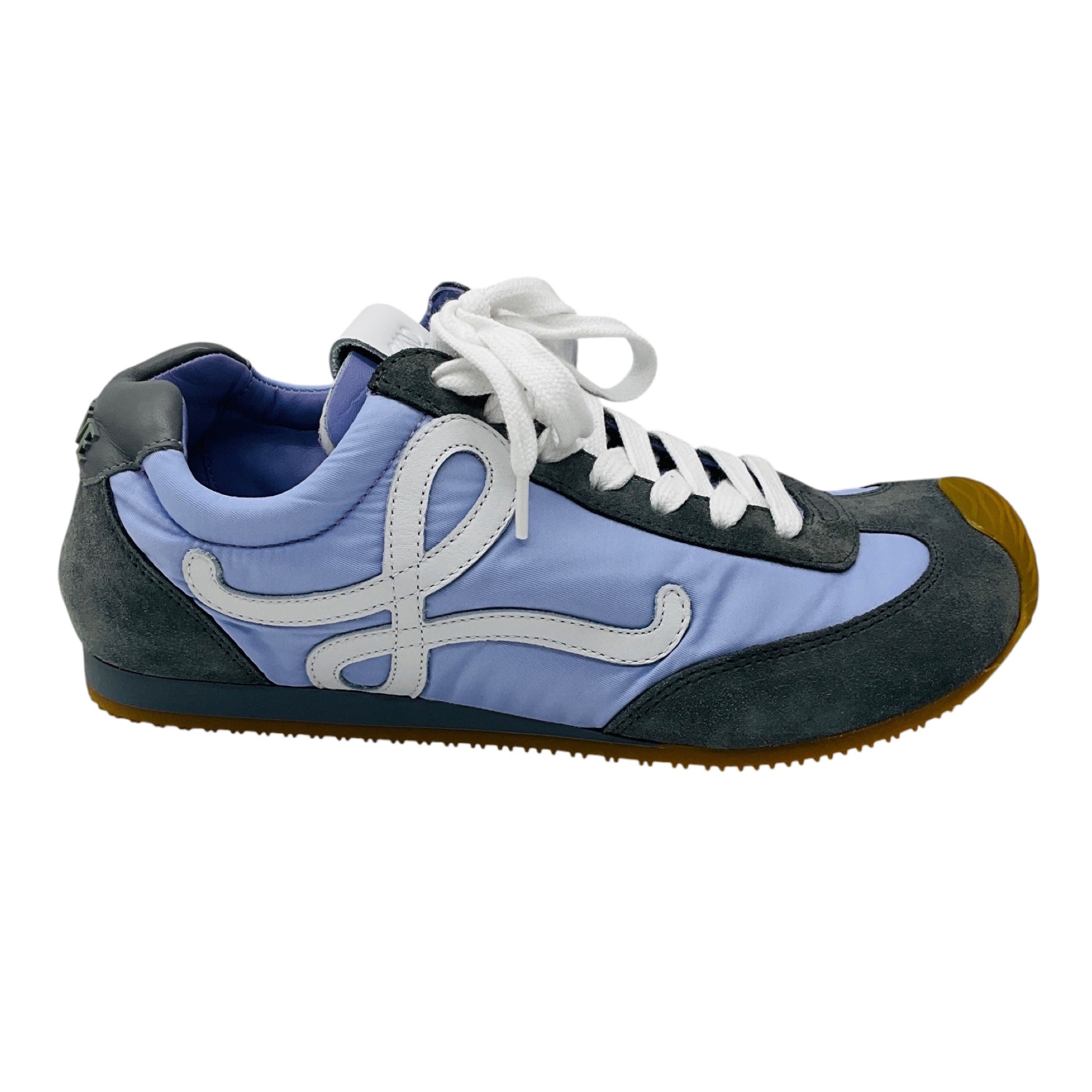 Loewe Light Purple / White / Dark Gray Ballet Runner Suede And Nylon Sneakers
