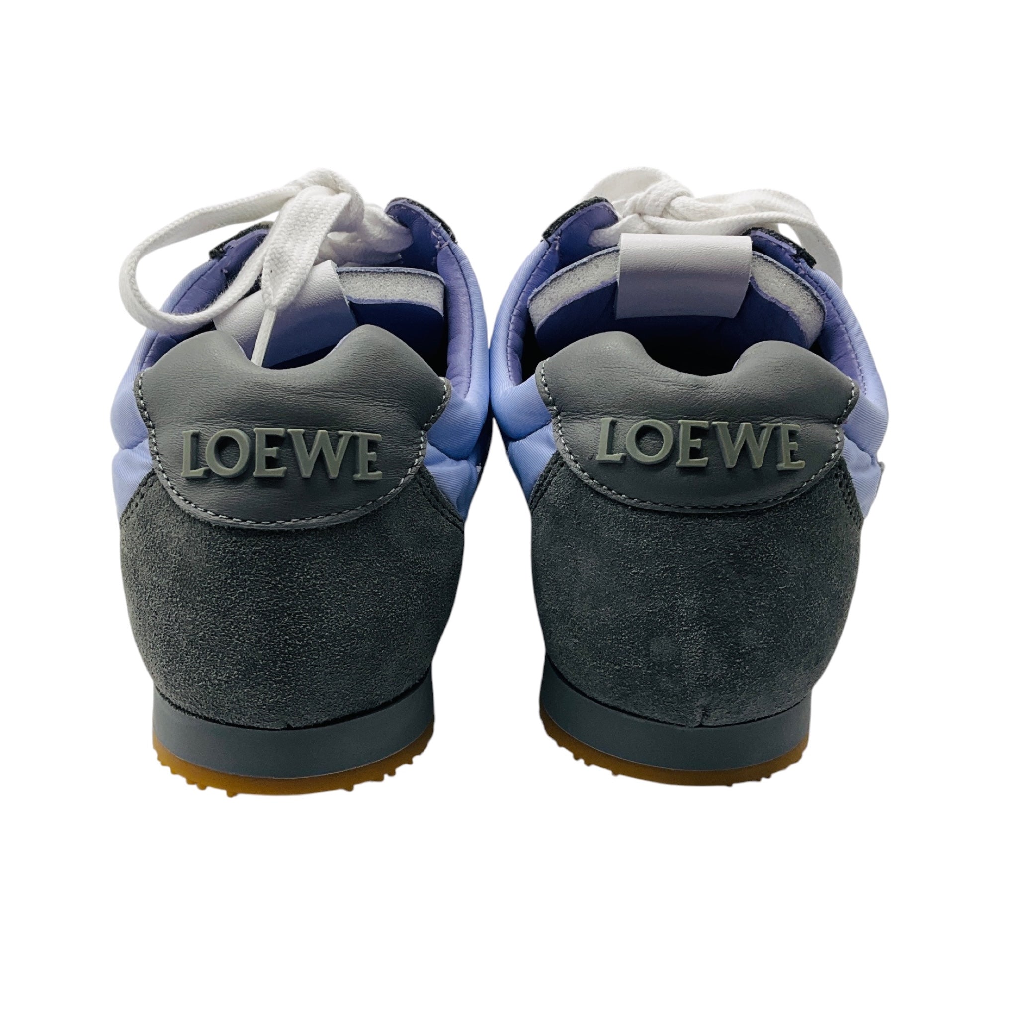 Loewe Light Purple / White / Dark Gray Ballet Runner Suede And Nylon Sneakers