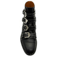 Load image into Gallery viewer, Givenchy Black Leather Silver Studded Biker Boots
