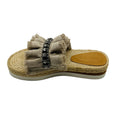 Load image into Gallery viewer, See by Chloe Beige Mollie Linen Rhinestone Espadrille Sandals
