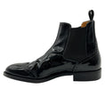 Load image into Gallery viewer, Church's Black Patent Wingtip Brogue Chelsea Booties
