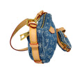 Load image into Gallery viewer, Louis Vuitton Blue 2024 Monogram Denim Croissant MM Handbag Set
