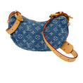 Load image into Gallery viewer, Louis Vuitton Blue 2024 Monogram Denim Croissant MM Handbag Set
