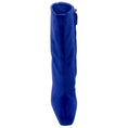 Load image into Gallery viewer, Alberta Ferretti Cobalt Blue Velvet Booties
