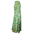 Load image into Gallery viewer, Plan C Green / Yellow Multi Floral Printed Maxi Dress
