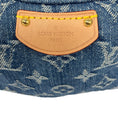 Load image into Gallery viewer, Louis Vuitton Blue 2024 Monogram Denim Croissant MM Handbag Set
