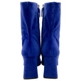 Load image into Gallery viewer, Alberta Ferretti Cobalt Blue Velvet Booties
