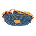 Load image into Gallery viewer, Louis Vuitton Blue 2024 Monogram Denim Croissant MM Handbag Set
