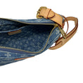 Load image into Gallery viewer, Louis Vuitton Blue 2024 Monogram Denim Croissant MM Handbag Set
