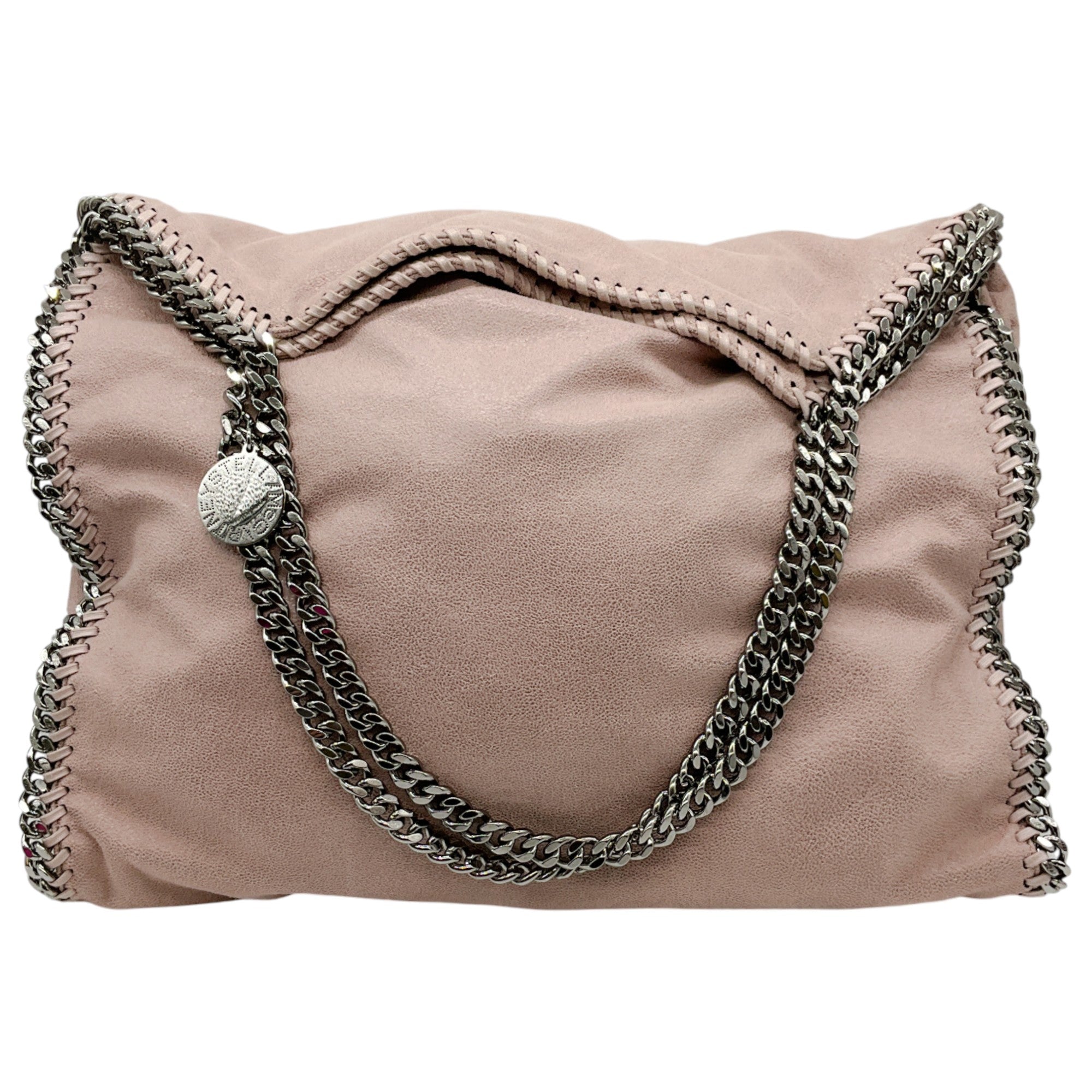 Stella McCartney Pink Falabella Bag with Silver Chains
