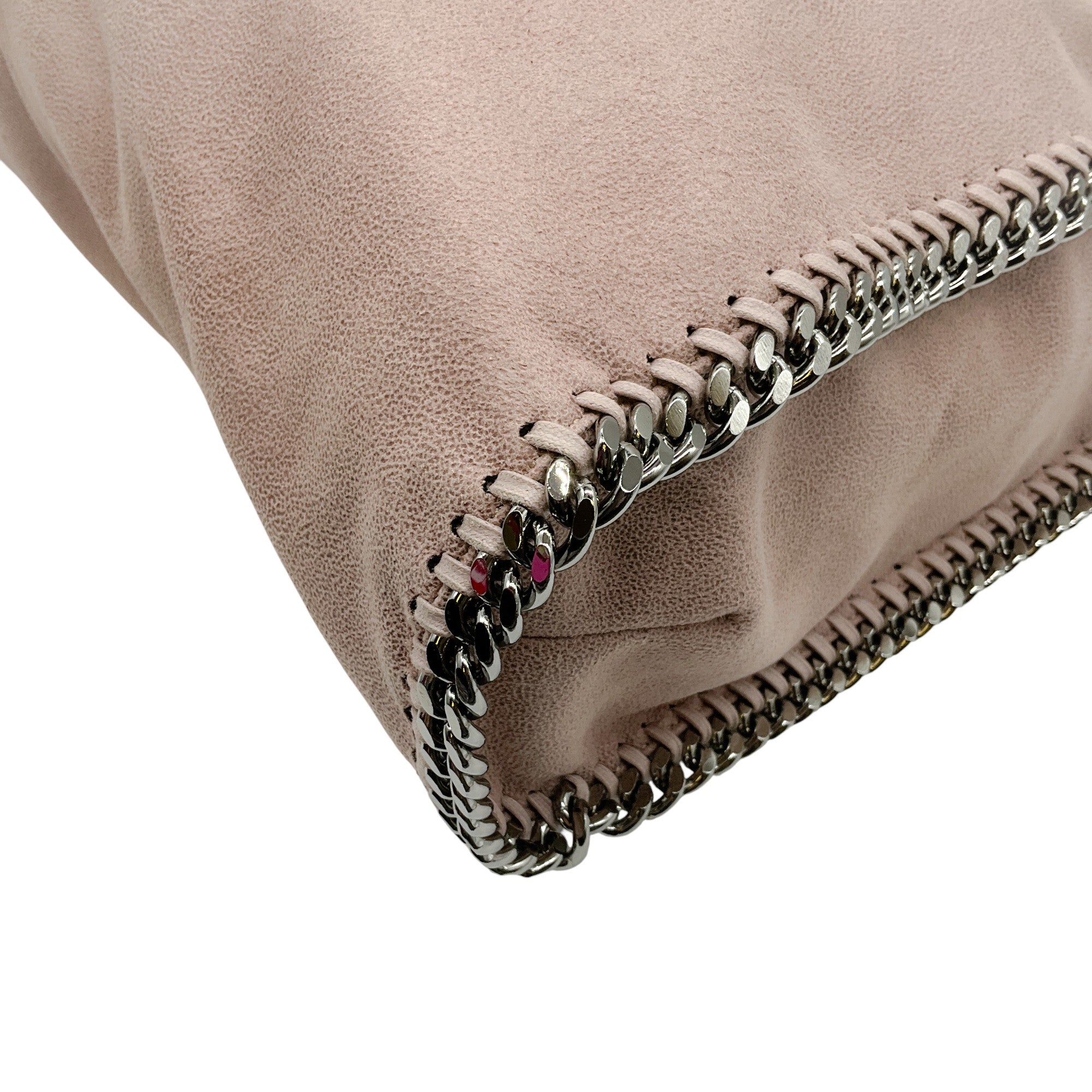 Stella McCartney Pink Falabella Bag with Silver Chains