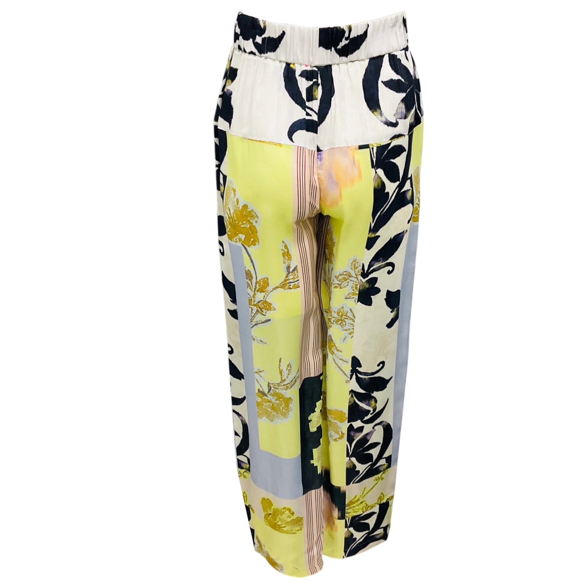 forte_forte Luce Multi Secret Garden Print Viscose Silk Twill Pants