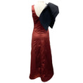 Load image into Gallery viewer, Proenza Schouler White Label Brown / Black Bow Applique Satin Cocktail Dress
