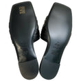 Load image into Gallery viewer, Casadei Black Leather Ruched Flat Slides with Crystals
