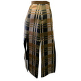 Load image into Gallery viewer, Behnaz Sarafpour Brown / Black Silk Car Wash Skirt
