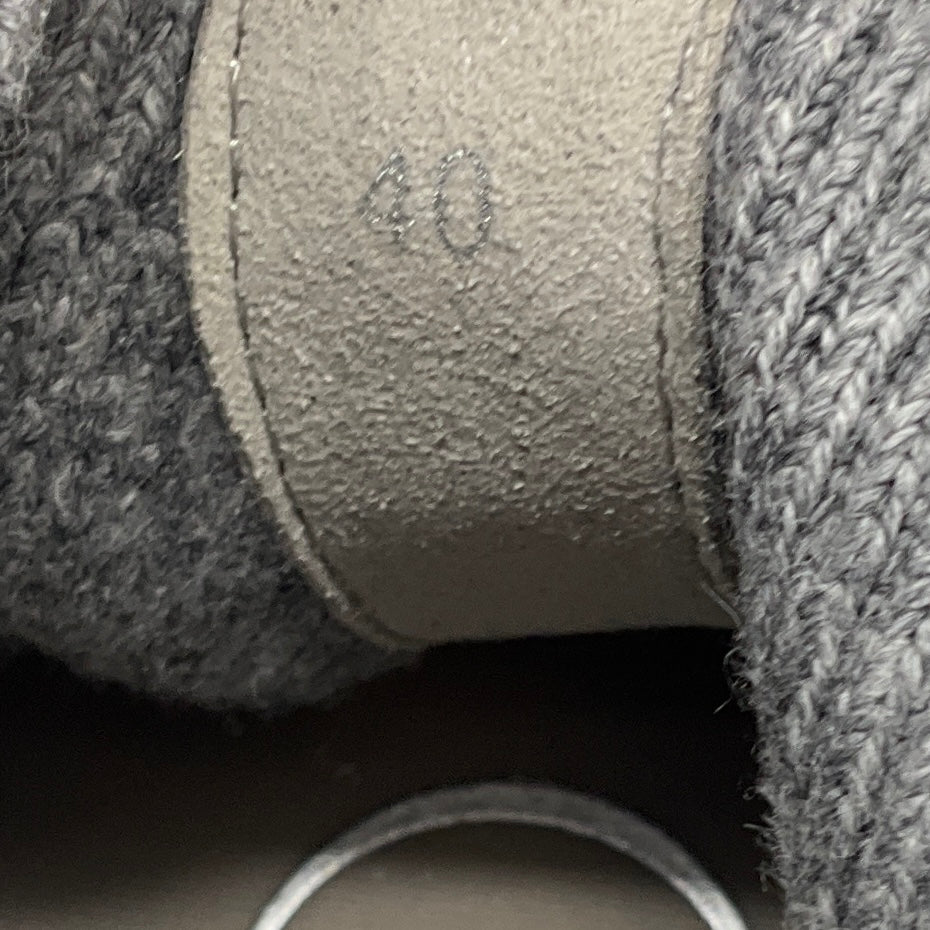 Jimmy Choo Grey Veles Pearl Embellished Knit Low Top Sneakers