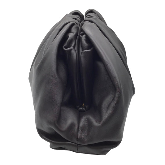 Bottega Veneta Dark Brown The Pouch Leather Clutch Bag