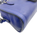 Load image into Gallery viewer, Alexander McQueen Blue Leather Mini Padlock Two Way Bag
