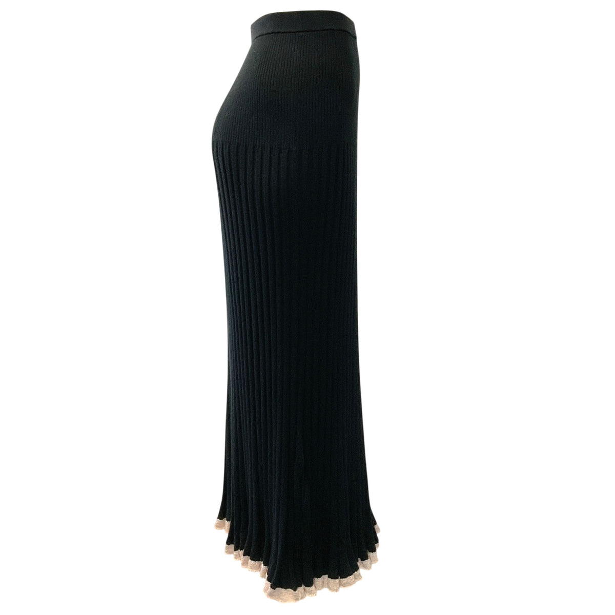Proenza Schouler Black Silk / Cashmere Knit Midi Skirt