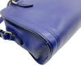 Load image into Gallery viewer, Alexander McQueen Blue Leather Mini Padlock Two Way Bag
