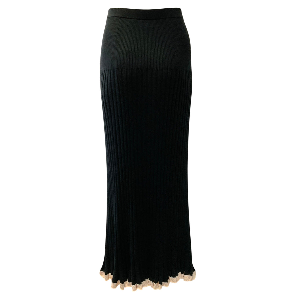 Proenza Schouler Black Silk / Cashmere Knit Midi Skirt