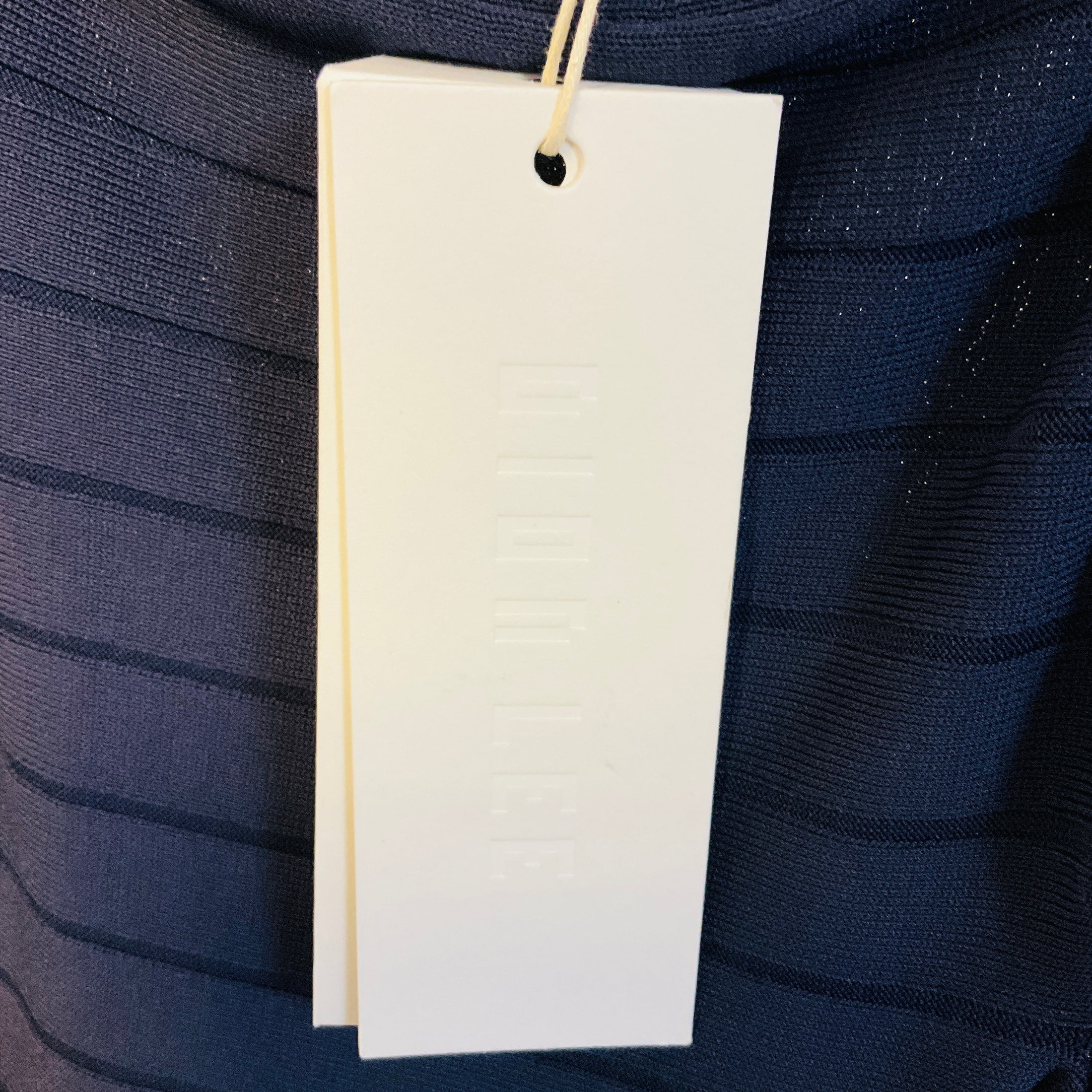 Dion Lee Navy Blue Mirror Braid Strap Midi Dress