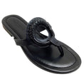 Load image into Gallery viewer, See by Chloe Black Leather Hana Thong Sandals
