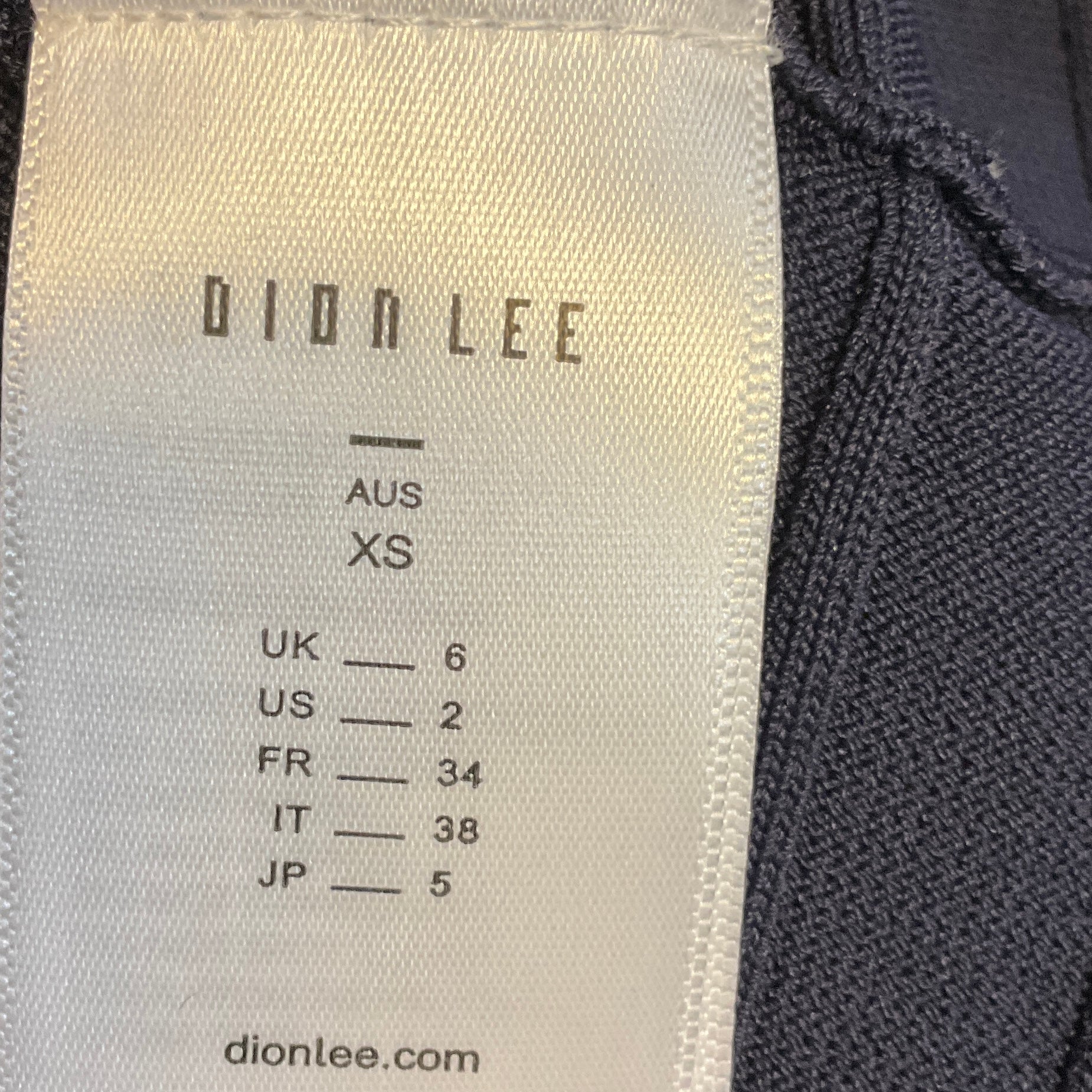 Dion Lee Navy Blue Mirror Braid Strap Midi Dress