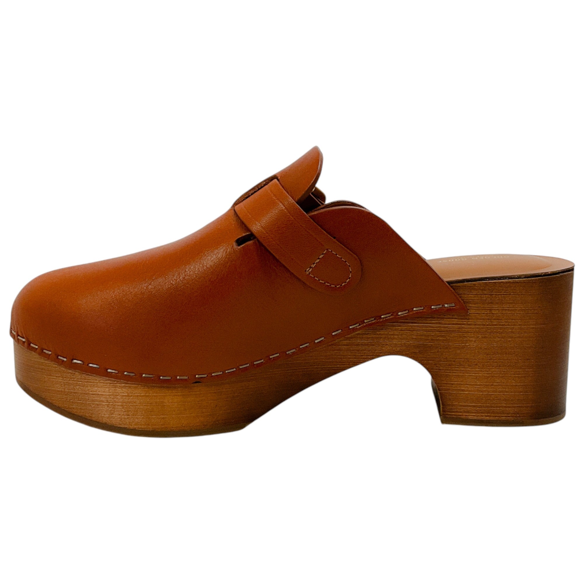 Golden Goose Deluxe Brand Tan Leather Provence Clogs