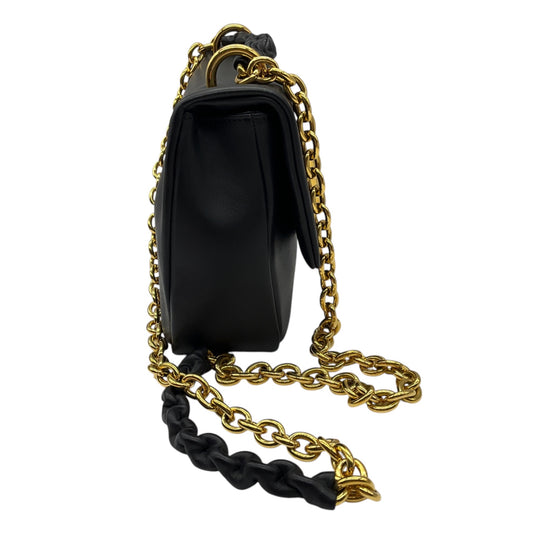 Tom Ford Black Leather Small Natalia Handbag with Gold Hardware