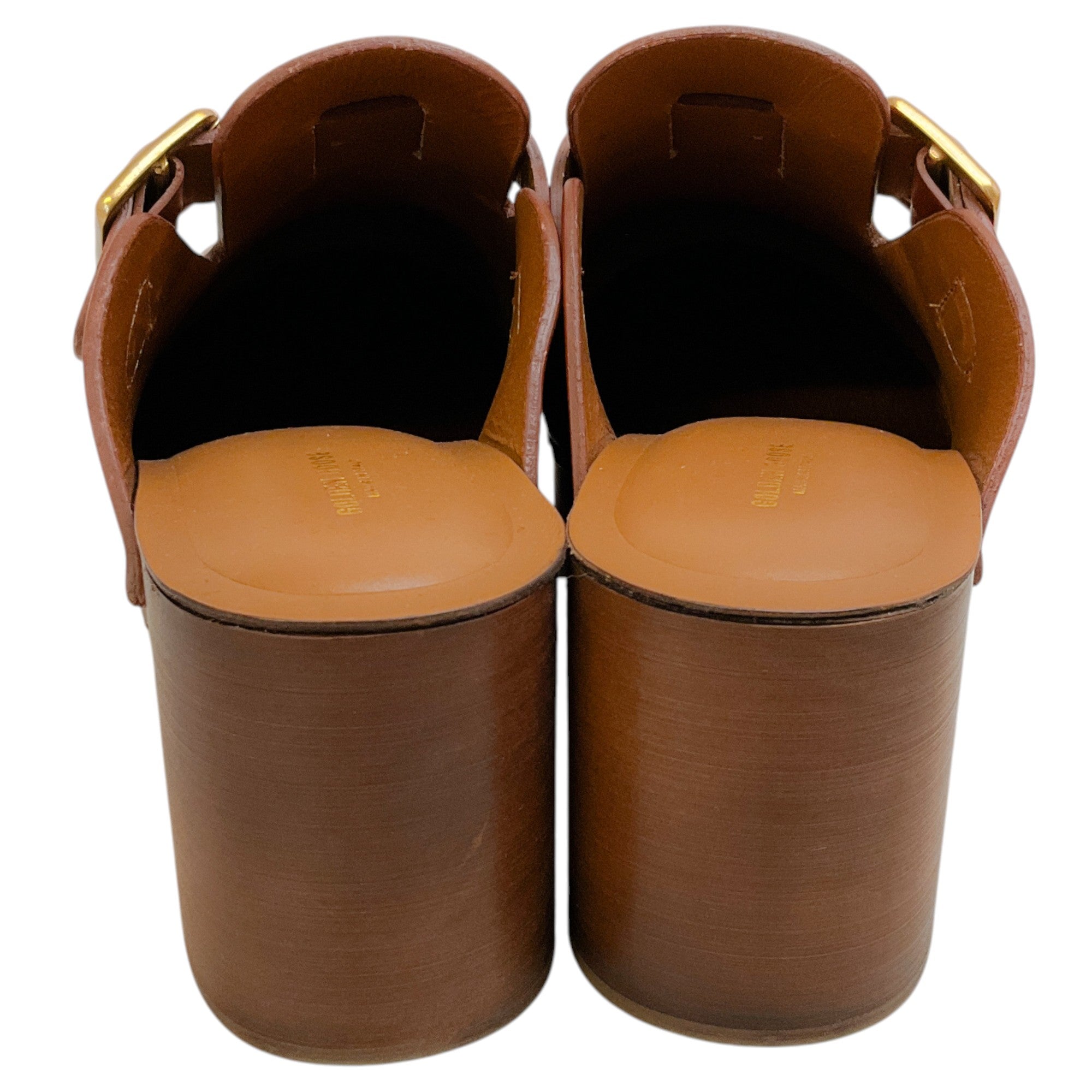 Golden Goose Deluxe Brand Tan Leather Provence Clogs