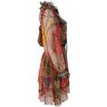 Load image into Gallery viewer, Etro Red / Gold Multi Silk Printed Dress
