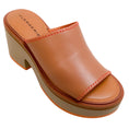 Load image into Gallery viewer, Robert Clergerie Logan Brown Leather Cessy Platform Mules
