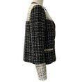 Load image into Gallery viewer, Alice + Olivia Black / White Jaydn Combination Tweed Jacket
