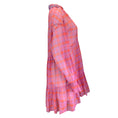 Load image into Gallery viewer, Philosophy di Lorenzo Serafini Red / Fuchsia Checkered Long Sleeved Cotton Dress
