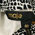Load image into Gallery viewer, Maje Black / White Animalier Noir Blanc Maxi Dress
