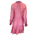 Load image into Gallery viewer, Philosophy di Lorenzo Serafini Red / Fuchsia Checkered Long Sleeved Cotton Dress
